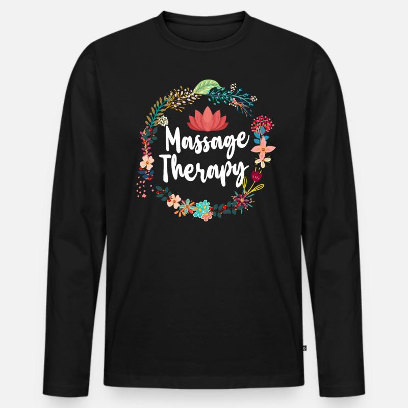 Licensed Massage Therapist Therapy - Männer Premium Bio Langarmshirt - Schwarz