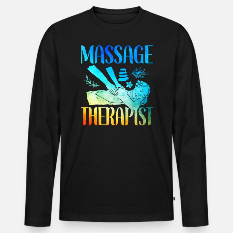 Licensed Massage Therapist Therapy - Männer Premium Bio Langarmshirt - Schwarz