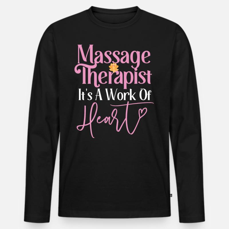 Licensed Massage Therapist Therapy - Männer Premium Bio Langarmshirt - Schwarz