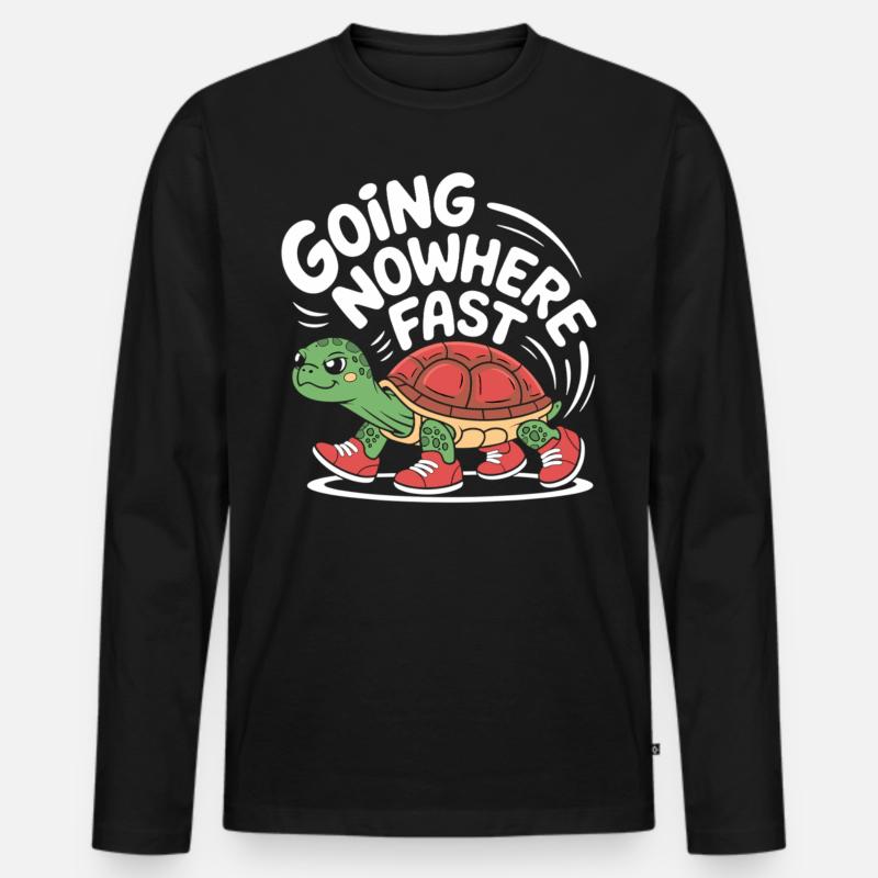 Turtle pace in style Men's Premium Organic Long Sleeve Shirt