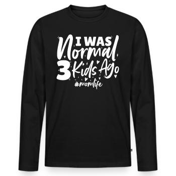 Muttertag Mutter Mama Mom - Männer Premium Bio Langarmshirt - Schwarz - Vorne - Nico (187cm)