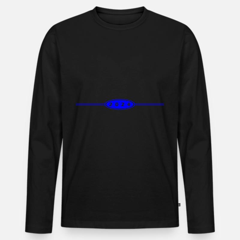 2024 Symbol - Männer Premium Bio Langarmshirt - Schwarz