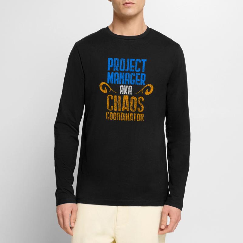 Chef de projet Scrum Master Git Programmer T-shirt manches longues Premium bio Homme