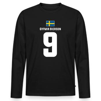 Schwedische Namen Fußball Sauf Mallorca Trikot - Männer Premium Bio Langarmshirt - Schwarz - Vorne - Nico (187cm)