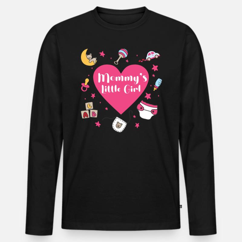 ABDL - Männer Premium Bio Langarmshirt - Schwarz