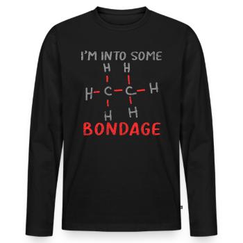 Je suis dans un amusement de blague de chimie drôle de bondage - T-shirt manches longues Premium bio Homme - noir - Devant - Nico (187cm)