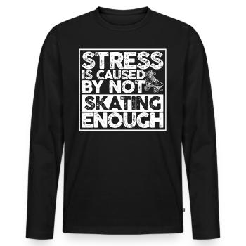 Roller skates driving roller skate roller skate roller skate - Men's Premium Organic Long Sleeve Shirt - black - Front - Nico (187cm)