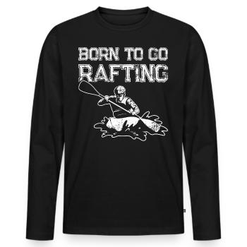 Manger Dormir Rafting Répéter La navigation de plaisance - T-shirt manches longues Premium bio Homme - noir - Devant - Nico (187cm)