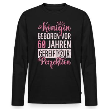 Vintage Wenn Das Shirt Noch Sauber Ist Werkstatt - Männer Premium Bio Langarmshirt - Schwarz - Vorne - Nico (187cm)