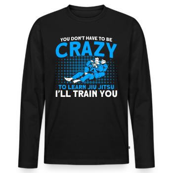 Kampfsportarten Brasilianisches Jiu Jitsu Geschenk - Männer Premium Bio Langarmshirt - Schwarz - Vorne - Nico (187cm)
