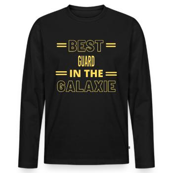 Le meilleur de tous les temps dans la garde de la galaxie - T-shirt manches longues Premium bio Homme - noir - Devant - Nico (187cm)