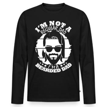 I'm not a normal dad - Men's Premium Organic Long Sleeve Shirt - black - Front - Nico (187cm)