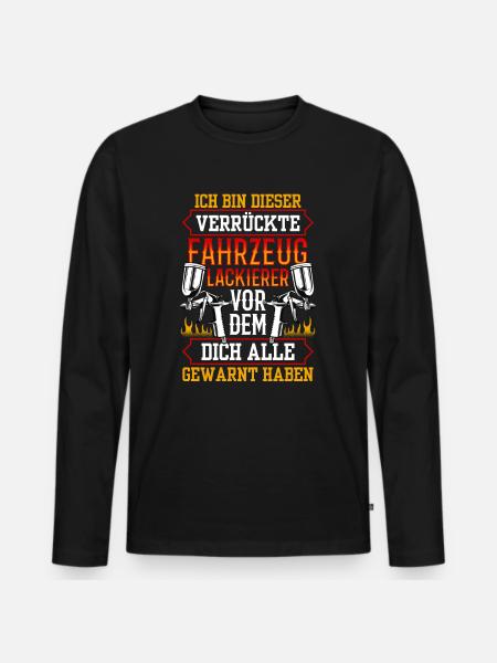 Legendärer Fahrzeuglackierer Lackierer - Männer Premium Bio Langarmshirt - Schwarz
