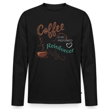Professeur de thérapeute du café - École de professeurs de café - T-shirt manches longues Premium bio Homme - noir - Devant - Nico (187cm)