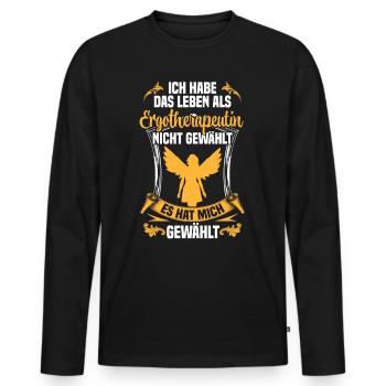 Life as an Occupational Therapist Occupational Therapy - Men's Premium Organic Long Sleeve Shirt - black - Front - Nico (187cm)