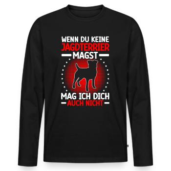 Le terrier de chasse ne vous aime pas Chien de chasse allemand - T-shirt manches longues Premium bio Homme - noir - Devant - Nico (187cm)