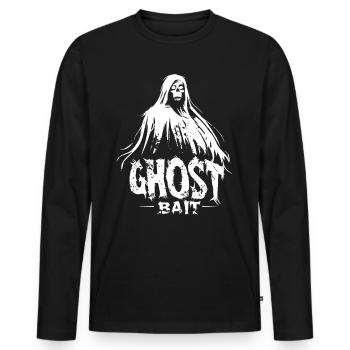 Appât fantôme Appât fantôme | Paranormal Motif - T-shirt manches longues Premium bio Homme - noir - Devant - Nico (187cm)