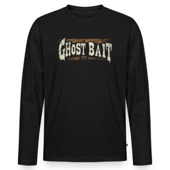 Appât fantôme Appât fantôme Bouclier paranormal Design - T-shirt manches longues Premium bio Homme - noir - Devant - Nico (187cm)
