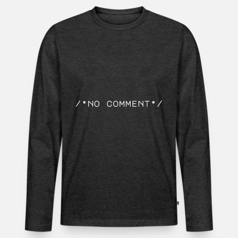 Ordinateur Travail Informatique Codeur Code Nerd Monstre Informatique T-shirt manches longues Premium bio Homme