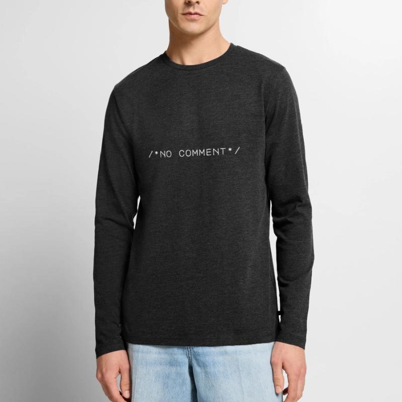 Ordinateur Travail Informatique Codeur Code Nerd Monstre Informatique T-shirt manches longues Premium bio Homme