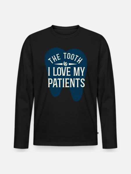 Dentiste Assistante Hygiéniste - T-shirt manches longues Premium bio Homme - noir