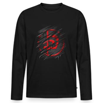 Krav Maga Israeli Defense Martial Arts - Men's Premium Organic Long Sleeve Shirt - black - Front - Nico (187cm)