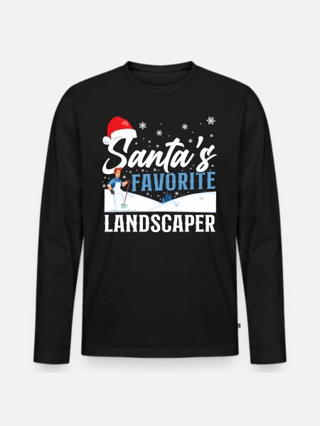 Landscaper Landscaping Landscape - Men's Premium Organic Long Sleeve Shirt - black