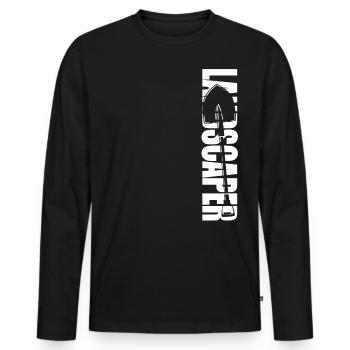 Landscaper Landscaping Landscape - Men's Premium Organic Long Sleeve Shirt - black - Front - Nico (187cm)