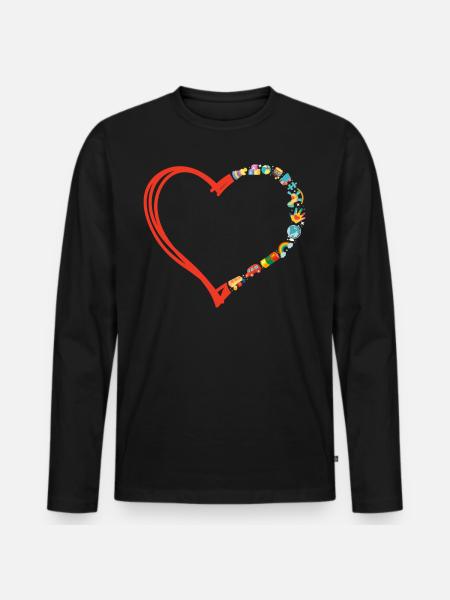Childcare Daycare Provider Teacher - Men's Premium Organic Long Sleeve Shirt - black