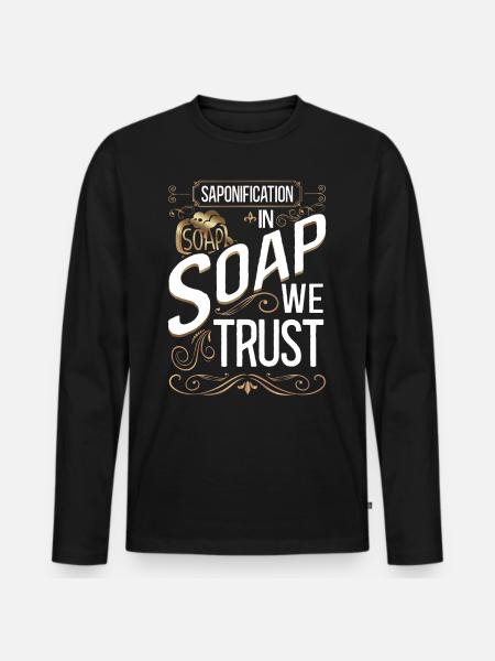 Soap Making Crafting - Männer Premium Bio Langarmshirt - Schwarz