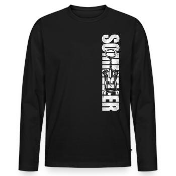 Sommelier Wine Drinking Tasting - Männer Premium Bio Langarmshirt - Schwarz - Vorne - Nico (187cm)