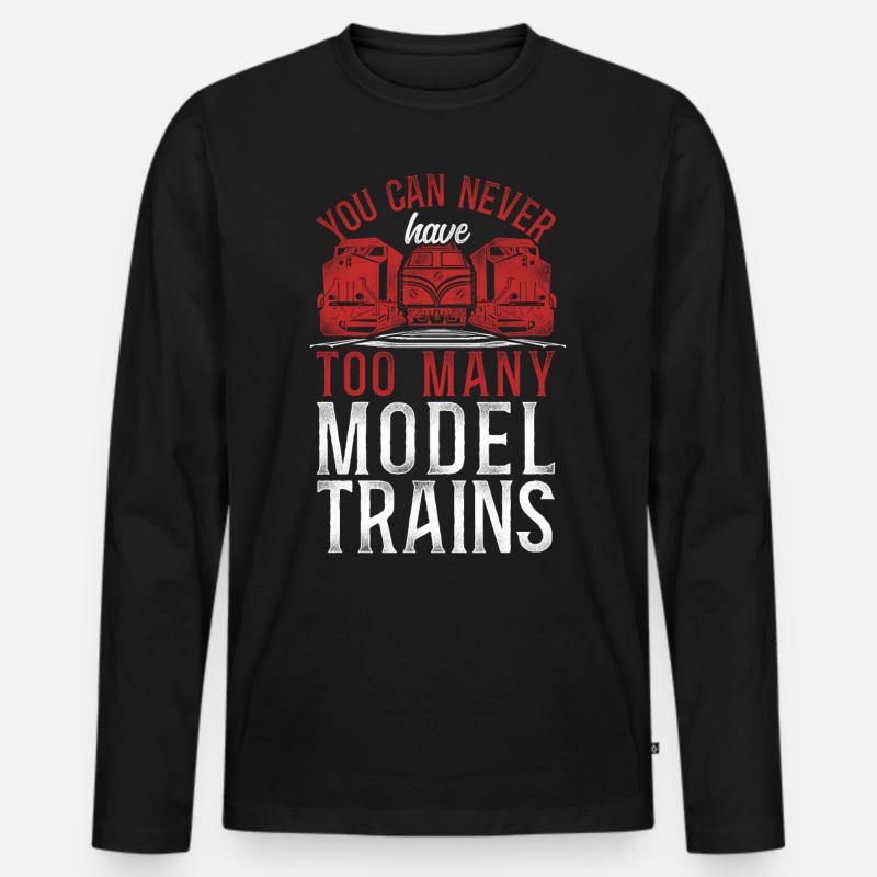 Freight Diesel Train Driver - Männer Premium Bio Langarmshirt - Schwarz