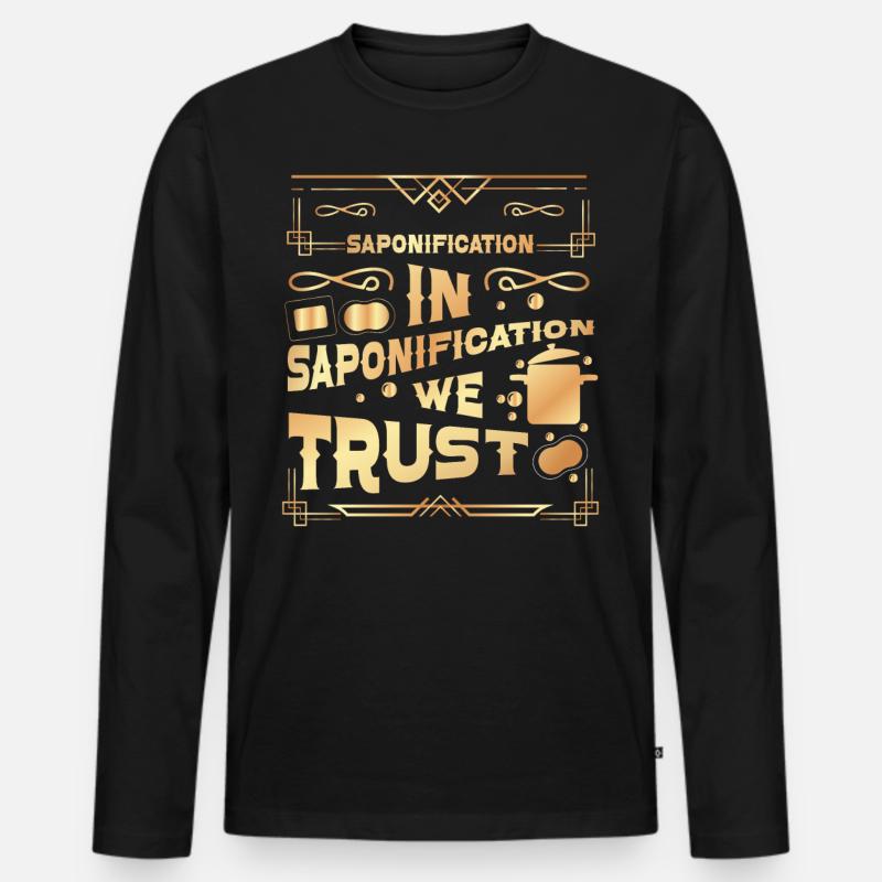 Soap Making Crafting - Männer Premium Bio Langarmshirt - Schwarz