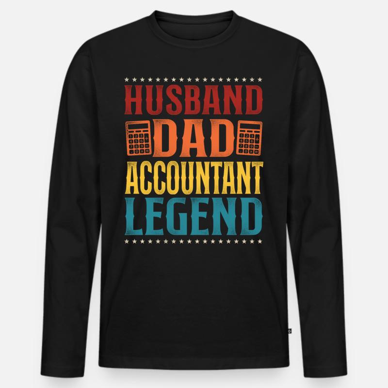 Comptable Comptable Comptable Comptabilité - T-shirt manches longues Premium bio Homme - noir