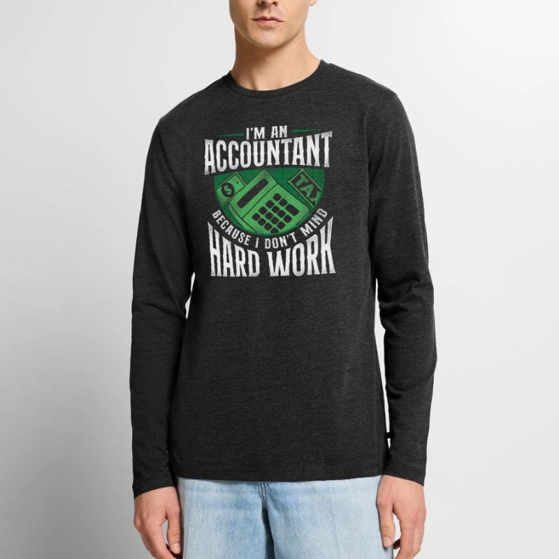 Comptable Comptable Comptable Comptabilité T-shirt manches longues Premium bio Homme