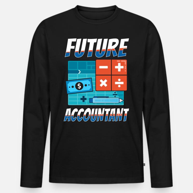 Comptable Comptable Comptable Comptabilité - T-shirt manches longues Premium bio Homme - noir