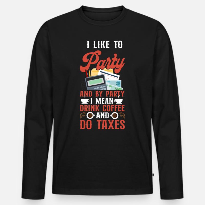 Comptable Comptable Comptable Comptabilité - T-shirt manches longues Premium bio Homme - noir