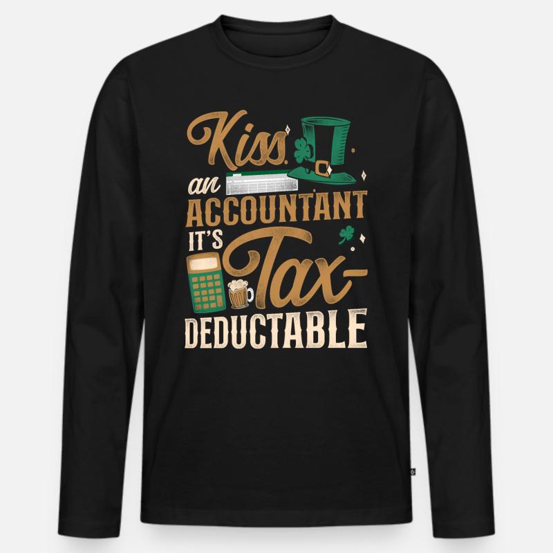 Comptable Comptable Comptable Comptabilité - T-shirt manches longues Premium bio Homme - noir