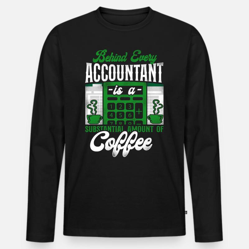 Comptable Comptable Comptable Comptabilité - T-shirt manches longues Premium bio Homme - noir