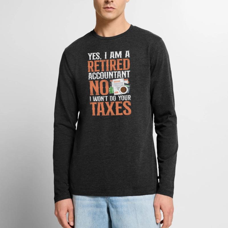 Comptable Comptable Comptable Comptabilité T-shirt manches longues Premium bio Homme