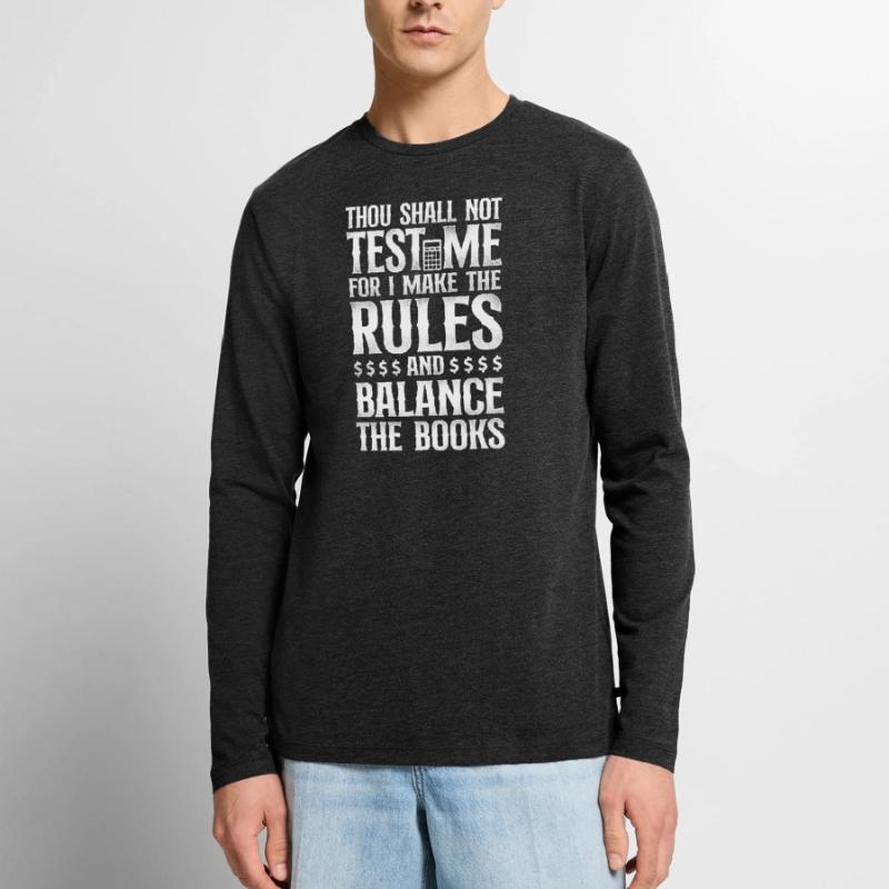 Comptable Comptable Comptable Comptabilité T-shirt manches longues Premium bio Homme