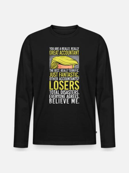Comptable Comptable Comptable Comptabilité - T-shirt manches longues Premium bio Homme - noir