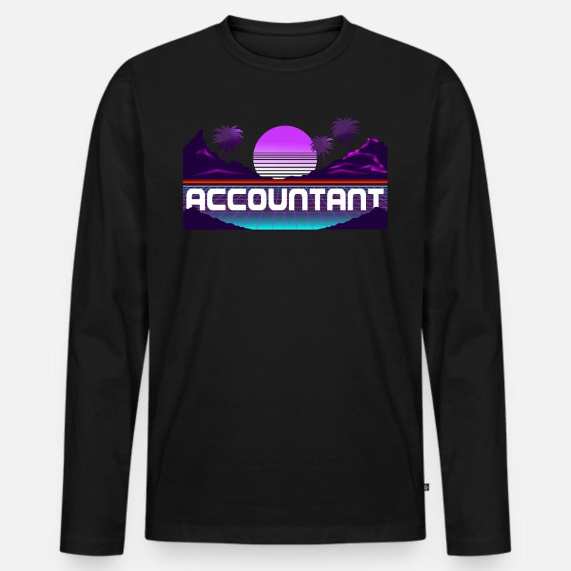 Comptable Comptable Comptable Comptabilité T-shirt manches longues Premium bio Homme