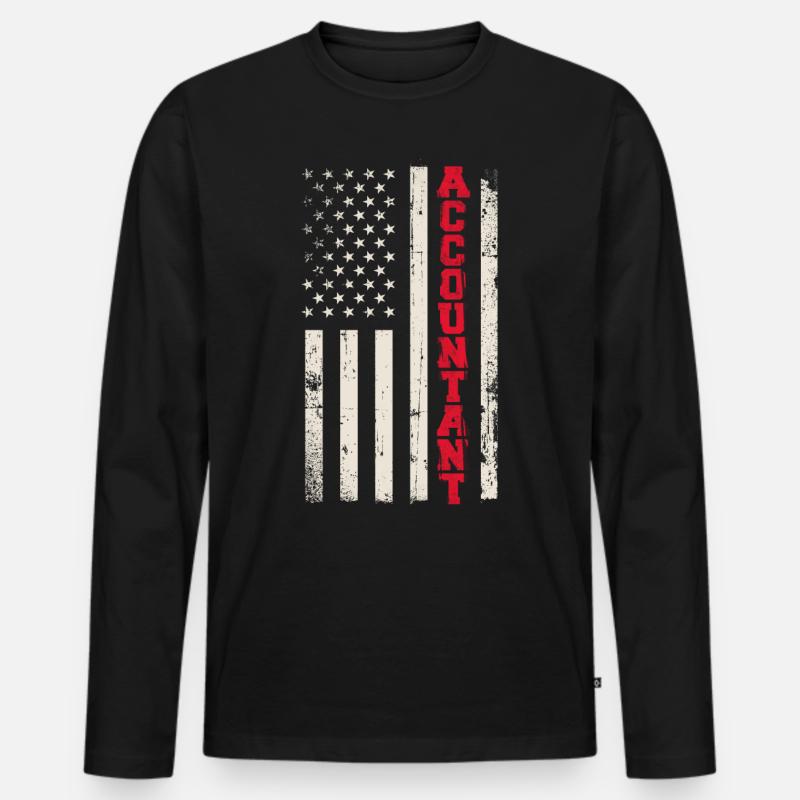 Comptable Comptable Comptable Comptabilité - T-shirt manches longues Premium bio Homme - noir