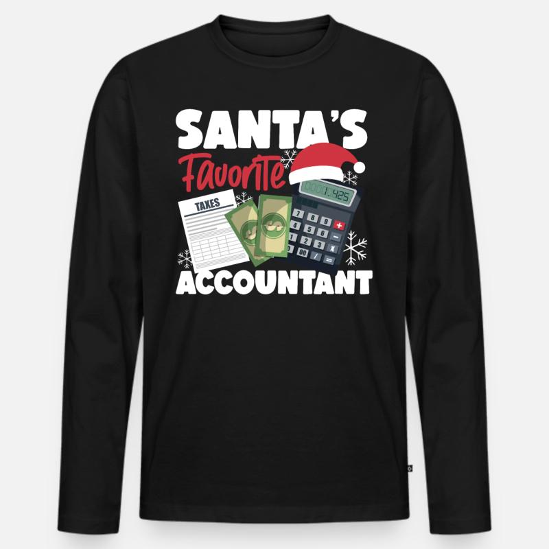 Comptable Comptable Comptable - T-shirt manches longues Premium bio Homme - noir