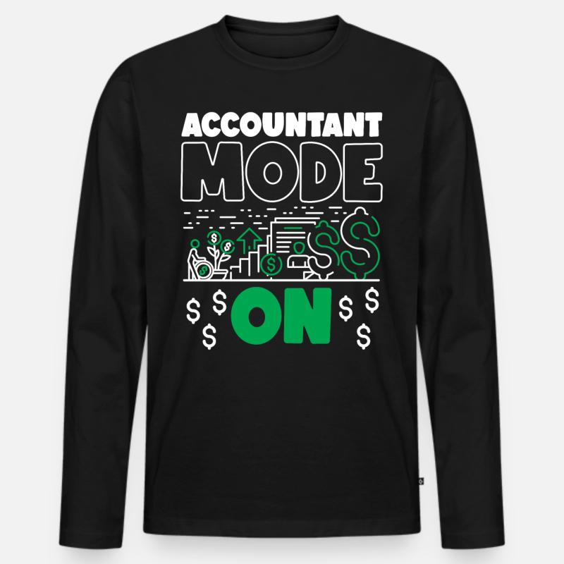 Comptable Comptable Comptable - T-shirt manches longues Premium bio Homme - noir