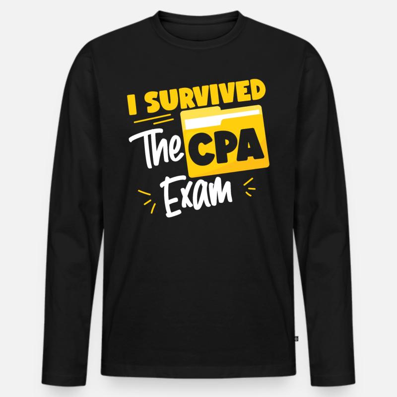 Comptable Comptable Comptable - T-shirt manches longues Premium bio Homme - noir