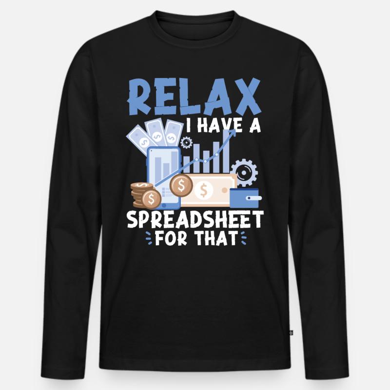 Comptable Comptable Comptable - T-shirt manches longues Premium bio Homme - noir