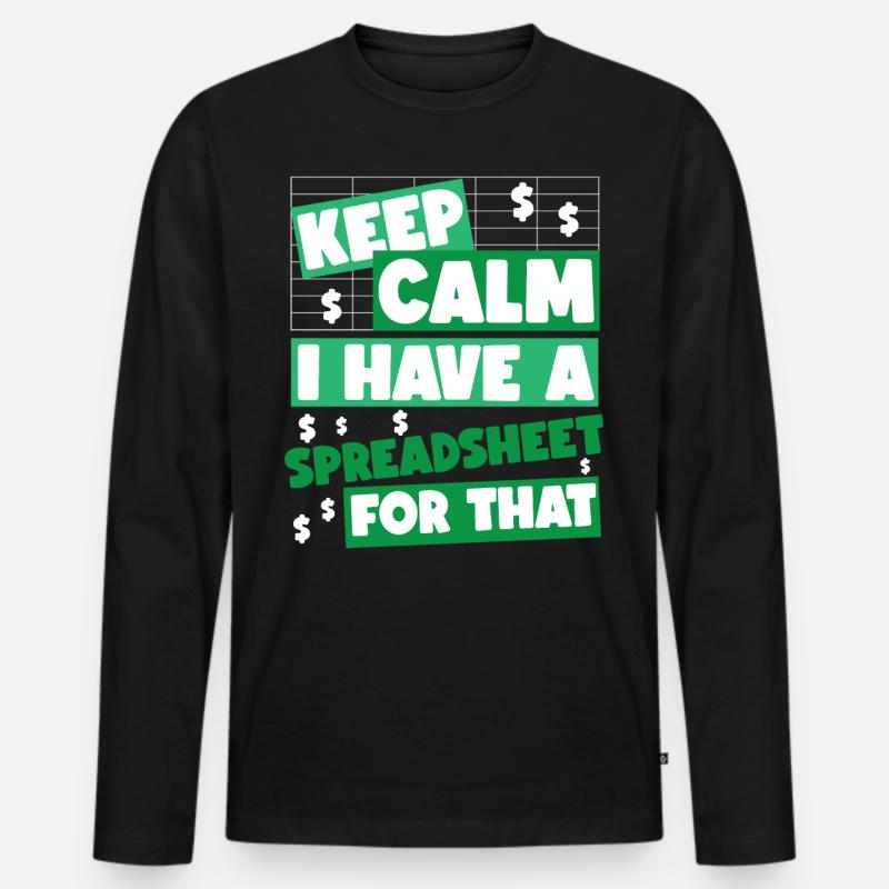 Comptable Comptable Comptable - T-shirt manches longues Premium bio Homme - noir