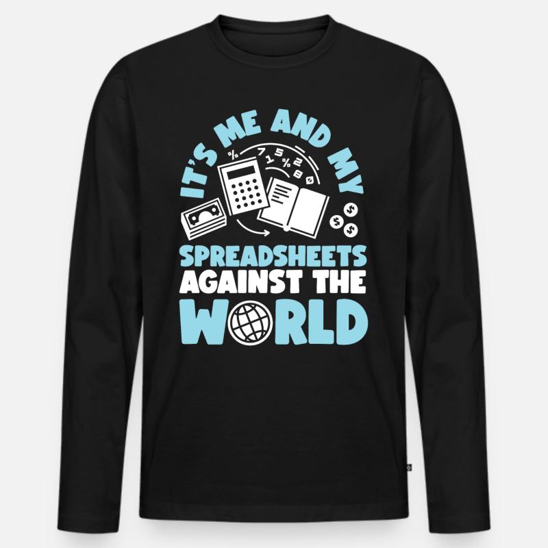 Comptable Comptable Comptable - T-shirt manches longues Premium bio Homme - noir